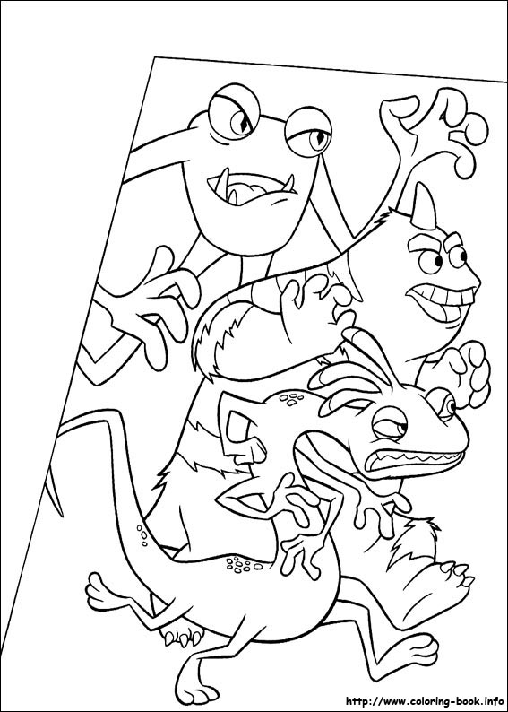 Monsters, inc. coloring picture